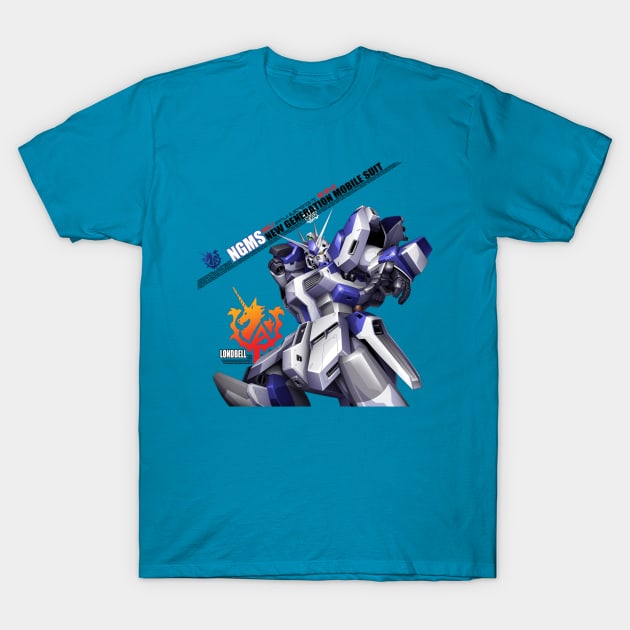 RX-93-V2 Hi Nu Gundam Char's Counterattack Beltorchika's Children T-Shirt by Celestial Crafts